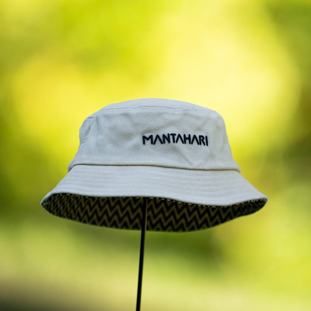 Bucket Hat │ Gewachster Hut SAND │ MANTAHARI Sandfarben