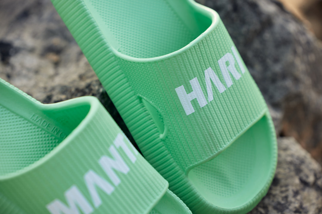 ECO SLIDES Mantaletten GRÜN MANTAHARI ❤ Schuhe aus Eco Foam