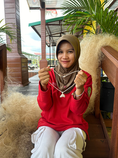 River Dolphin Ghostnet Necklace x Ecosystem Bumi